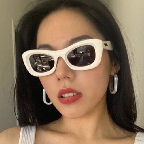 White Oval sSunglasses Fashion Glasses Fashion Design Unisex Elegant Sunglasses Ladies Classic Drand Vintage Shades Eyewear