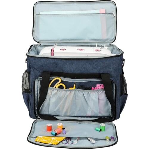 Sewing Machine Bag Portable Storage Bag Oxford Tote Waterproof Carry Protect Case With Pocket Sewing Tool Organizer HandBag