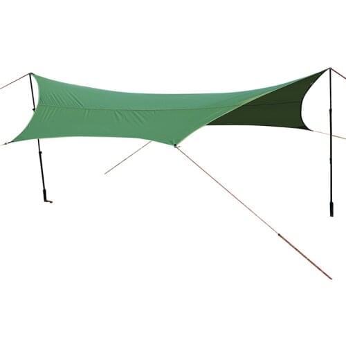 3F UL GEAR Ultralight Hexagon Tarp Outdoor Camping Sun Shelter Shade Awning 15D Silver Coating Pergola Waterproof Beach Tent