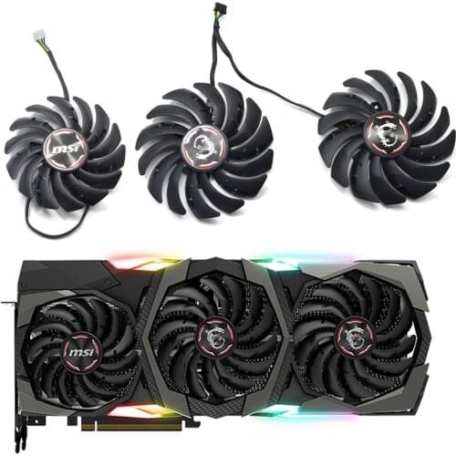NEW PLD09210B12HH PLD10010B12HH RTX 2080 Graphic Cooler fan for MSI Geforce RTX 2080 2080Ti 2070 Super Gaming X Trio Video Card