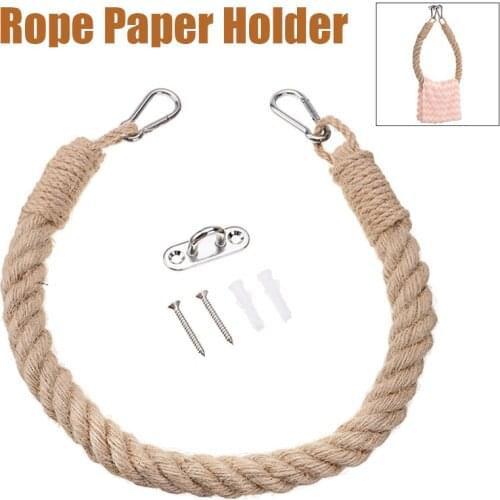 Vintage Towel Hanging Rope Toilet Paper Holder Storage Rack Towel Hanging Rope Kitchen Bathroom Decoration Supplies