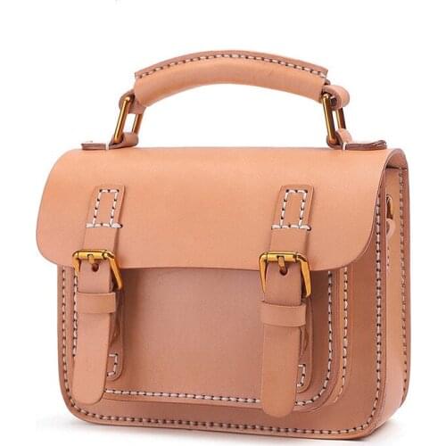 Genuine Leather Cow Skin Women Satchels Flap Bags Handmade High Quality