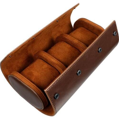1Pc 3 Slots Watch Storage Box Chic Portable Vintage Watch Box Watch Case Watch Holder for Gift
