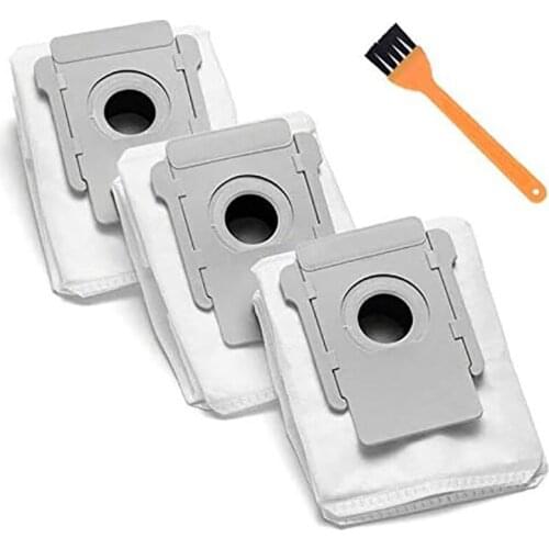 3 Pack Replacement Dust Bag Parts for IRobot Roomba I7 I7+ I7 Plus (7550) E5 E6 S9+ (9550) I & S Series Clean Base Bags