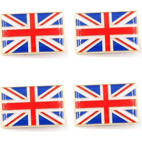 Wholesale 5pcs United Kingdom Rectangle national flag Pin Badge country Lapei Pin 2.5CM X 1.6CM