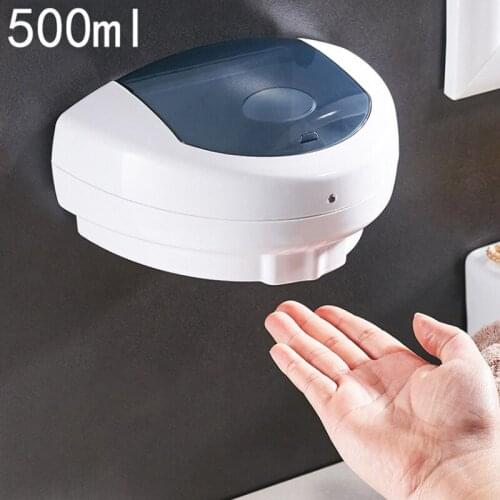 500ml Wall Mounted Automatic Sensor Liquid Soap Dispenser Induction Hands Free Soap Shampoo Touchless Sanitizer Kitchen Bathroom