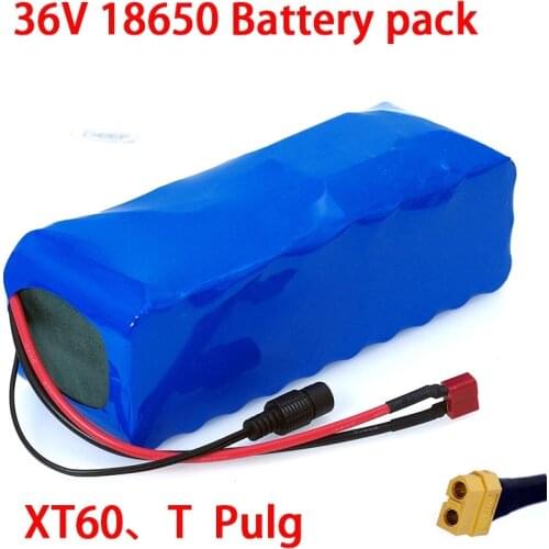 36V 18650 Lithium battery 36v 16ah Electric Bike battery 36 V 16AH 1000W Scooter Battery with 30A BMS XT60 plug
