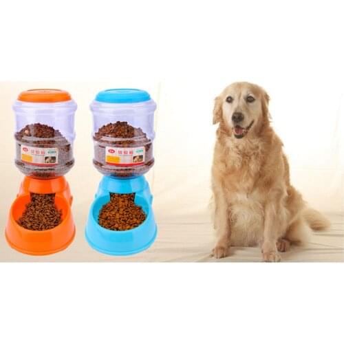 Automatic Pet Feeder For Dog Cat 3.5L Water Dispenser Universal Pet Supplies Food Bowl Transparent Bucket Home Accessories