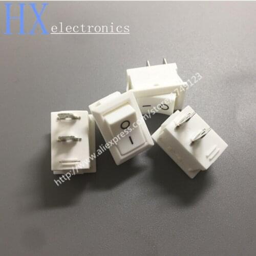 Free shipping 10PCS 2pin Rocker Switch 117S 15*21MM Boat Shaped Type 250VAC/6A
