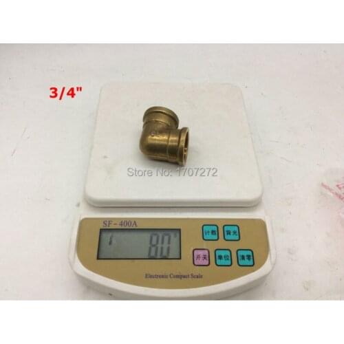 Free shipping G3/4"-3/4" inner crew brass coupling.pipe connector elbow.copper elbow, copper fitting,brass fitting, brass elbow