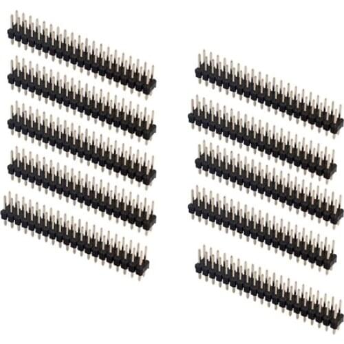 C1FB 5Pcs Break-away 0.1" 2x20-pin Strip Dual Male Header for Raspberry Pi Zero GPIO