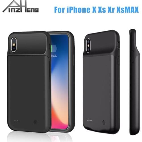 PINZHENG Battery Charger Case For iPhone x xr xs MAX Battery Case Power Bank Charging Case Charger Ultra Slim External Back Pack