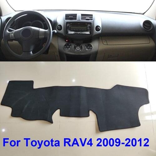 Black Anti-Slip Mat For Toyota RAV4 2009 2010 2011 2012 DashMat Sun Dashboard Mat Cover Pad Car Interio