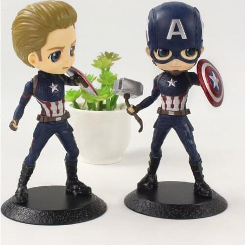 2style 16cm Marvel Avengers Captain America Figure Toys PVC Model Decoration Figurine Doll