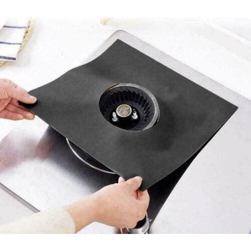 Gas Stove Protection Mat Reusable Burner Cover Liner Mat Fire Injuries Protection High Temperature Resistance Kitchen Tools