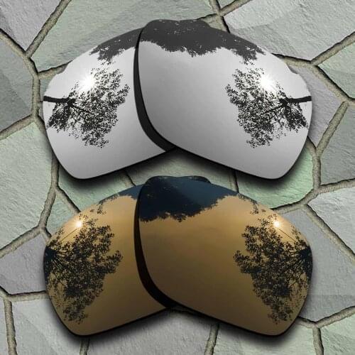 Chrome Titanium&Bronze Copper Sunglasses Polarized Replacement Lenses for Oakley Dispatch 1