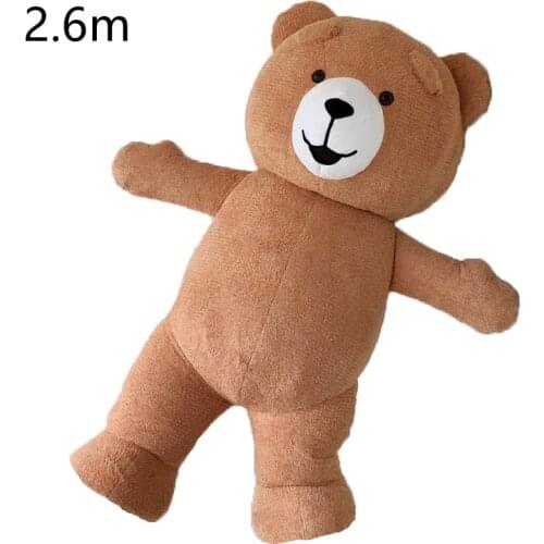 Halloween Unisex 2.6M Inflatable Teddy Bear Mascot Costume Suits Adult Cosplay Advertising Party Game Dress Girls Mascot New