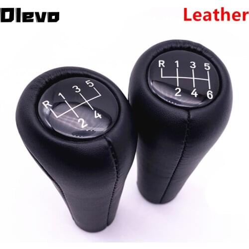 56Speed Leather Gear Shift Knob for BMW E28 E30 E32 E34 E36 E38 E39 E46 X1 X3 X5 Z1 Z3 Z4 Pen POMO Shifter Stick Lever Headball