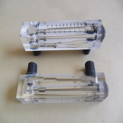 LZT-15M 0.5-4 LPM Square Panel regulator water meter Flow Meter rotameter LZT15M Tools Flow Measuring With regulating valve