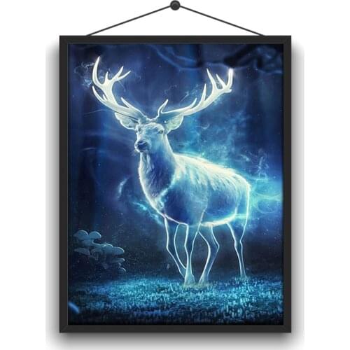 5D DIY Full Circle Diamond Embroidery Kit "Forest Deer" Home Handmade Crafts Decorations Paintings Decoration Gifts