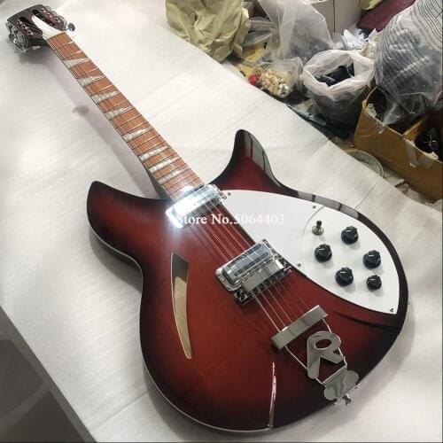 New high quality electric guitar. 360 guitar, 12 stringed instruments, half-empty electric guitar, free delivery