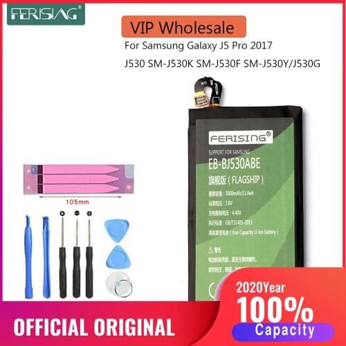 Wholesale Orginal EB-BJ530ABE 3000mAh battery For Samsung Galaxy J5 Pro 2017 J530 SM-J530K SM-J530F SM-J530Y/G bateria