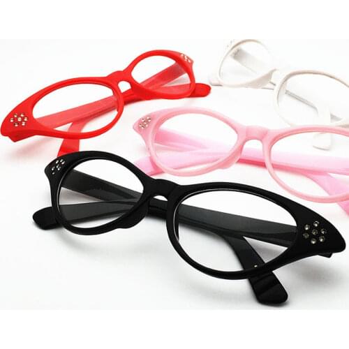 Wholesale Vintage Women&men Unisex glasses frame Cat eye shaped Party dancing Glasses Diamonds optical glasses N111