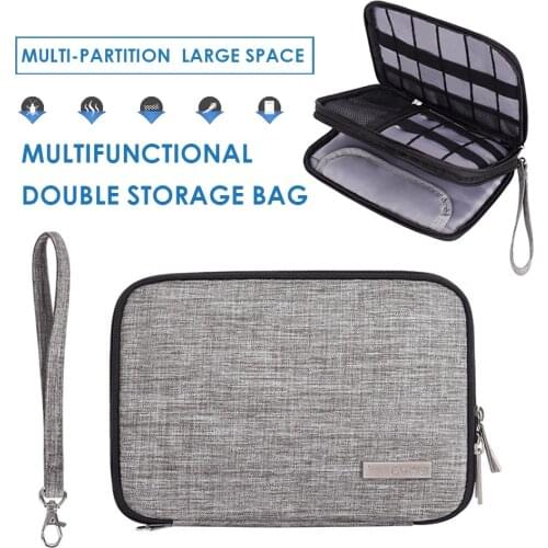 Gadget Organizer USB Cable Storage Bag Travel Digital Electronic Accessories Pouch Case USB Charger Power Bank Holder Kit Bag