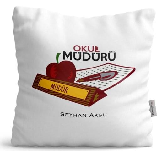Personalized School Director Satin Pillow-1