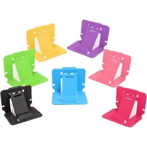 Strong Folding Portable Candy Color Plastic Phone Holder for Iphone Ipad Samsung Cheap Price Wholesales 3000pcs/lot