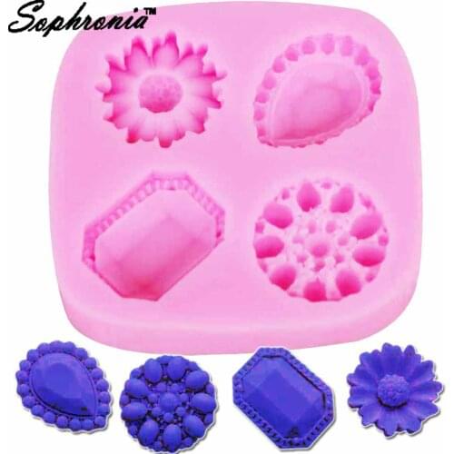 Sophronia DIY Diamonds Gem Silicone Mold DIY Mould Resin Craft Tool for Jewelry Pendant Earrings Necklace Jewellery Making M847