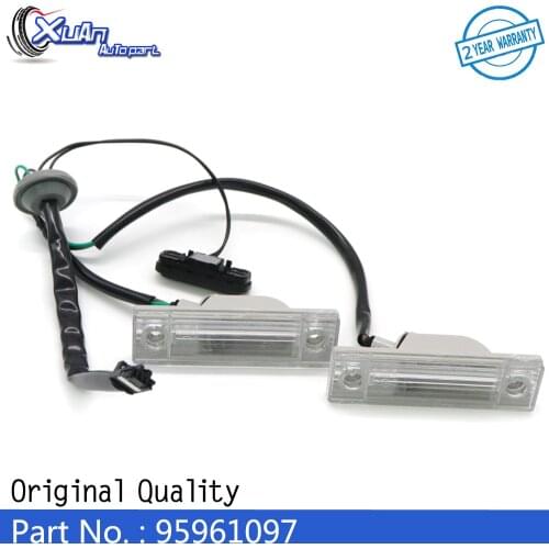 XUAN Rear Car License Plate Light Lamp W/ Trunk Release Switch Lock Tailgate Lid Button 95961097 For Chevrolet Cruze Orlando