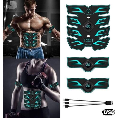 Exercise Machine Abdominal Toning Belt Vibration Abdominal Muscle Trainer Electronic Belt Home Gym Fitness Massage EMS Equiment