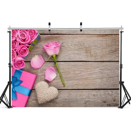 Photography Backdrops Photocall Wooden Plank Texure Flowers Vinyl Background for Photo Studio Children Baby Shower Photophone