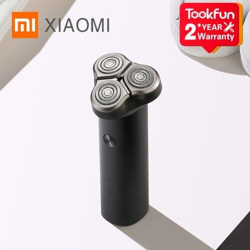 XIAOMI MIJIA Portable Electric Shaver S300 Smart Flex Razor Beard Trimmer 3 Reciprocating Cutter Head Shaving IPX7 waterproof