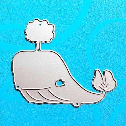 YLCD634 Whale Metal Cutting Dies For Scrapbooking Stencils DIY Album Cards Decoration Embossing Folder Die Cutter Template Tool