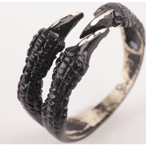 UM US JEWELRY Black Color Eagle Claw Pattern Men Ring