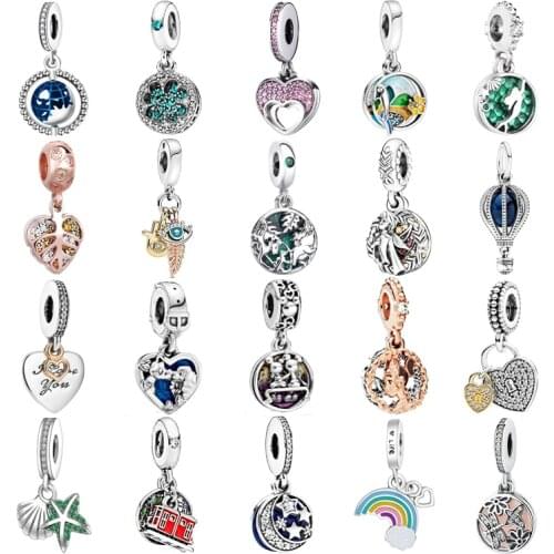 Fashion New s925 Sterling Silver Pendant European Charms Bead Fit Original Chamrs Bracelet Chain Girl Women Jewelry Making