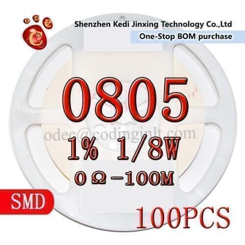 0805 1% 100pcs 17.4M 17.8M 18.2M 19.1M 22M 2012