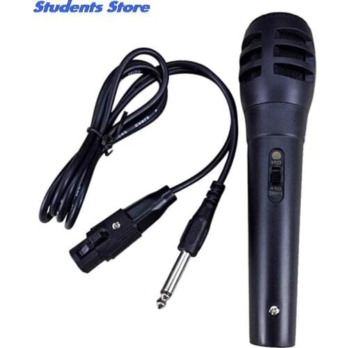 1Set Handheld Wired Microphone Dynamic Microphone Karaoke USB KTV Player Mic Speaker Record Music Microphones