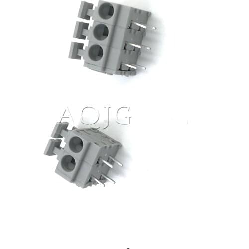 10PCS KF235-2P KF235-3P KF235-4P 5.0mm 3.81mm PitchScrew free spring type / press type connection terminal PCB Spring kf235