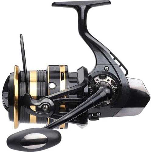 10000s 11000s 12000s Spinning Fishing Reel 4.9:1 Gear Ratio Freshwater Saltwater Rock Fishing Coil Distant Wheel Trolling Vessel