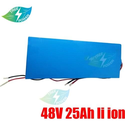 13S 48V Lithium ion battery pack 1000W 2000W 48 V 25AH Ebike Scooter Bateria with BMS 54.6V 5A charger