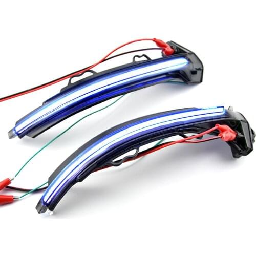 2pcs For Audi A4 A5 B9 S4 S5 RS5 2017 2018 2019 LED Dynamic Turn Signal Light Side Mirror Sequential Blinker Indicator Lamp