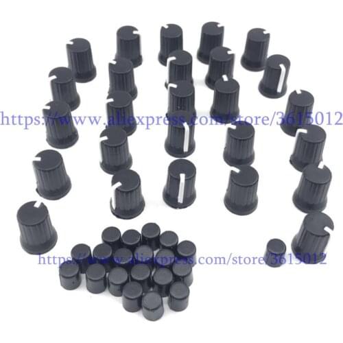 30pcs/lot Black color Rotary Control Knob fit For Pioneer XDJ-RX R1 RZ AERO DJM-T1 S9 DIY DJ