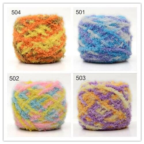 500g/bag/5pcs Mixed color Coral velvet cashmere Yarn knitting Thick woolen line/yarn for children/adult sweater scarf keep warm