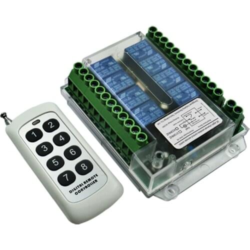 8 channel wireless rf remote control switch 220V remote control fan and light switch