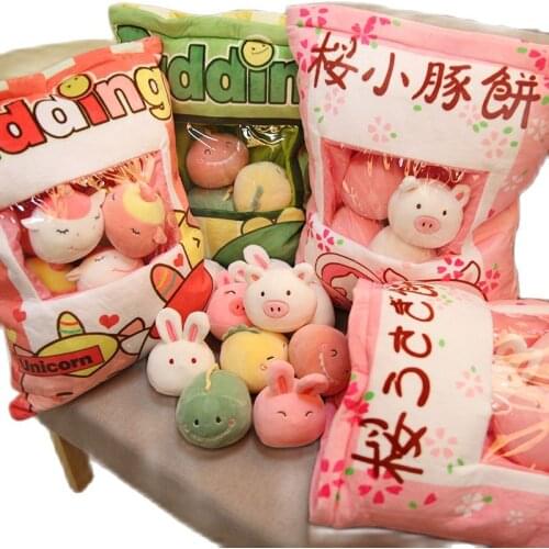 8pcs plush hamster toys in one bag high quality soft pillow Avocado Corner Creature mouse pudding creative gift for girlfriend