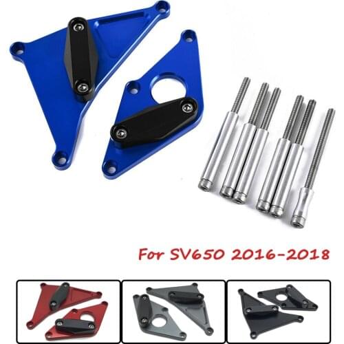 Motorcycle CNC Aluminum Frame Slider Crash Pad Guard Cover Slider Protector For Suzuki SV650 SV 650 2016-2018