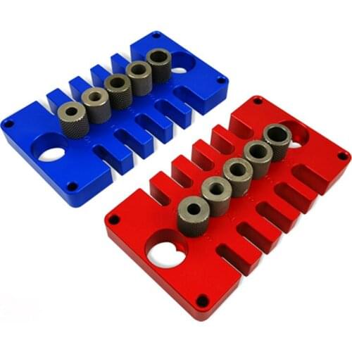 Aluminium Alloy 3 In 1 Punch Locator Woodworking Hole Opener Pocket Hole Jig Tenon Hole Doweling Jig Woodworking Puncher
